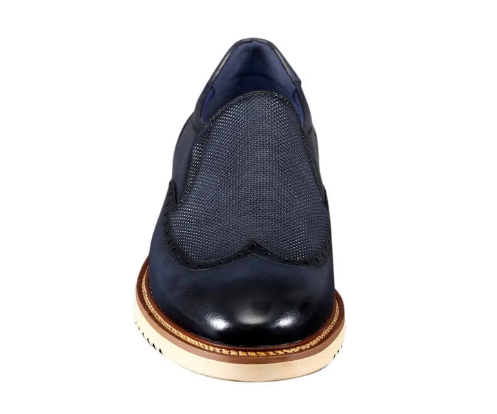 Amali Clyde Navy Slip On Hybrid Shoes Men’s Vegan Leather