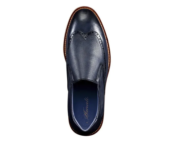 Amali Clyde Navy Slip On Hybrid Shoes Men’s Vegan Leather