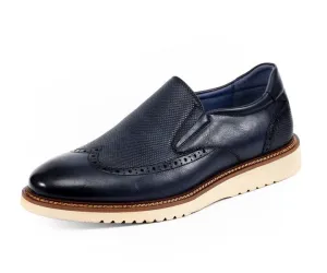 Amali Clyde Navy Slip On Hybrid Shoes Men’s Vegan Leather