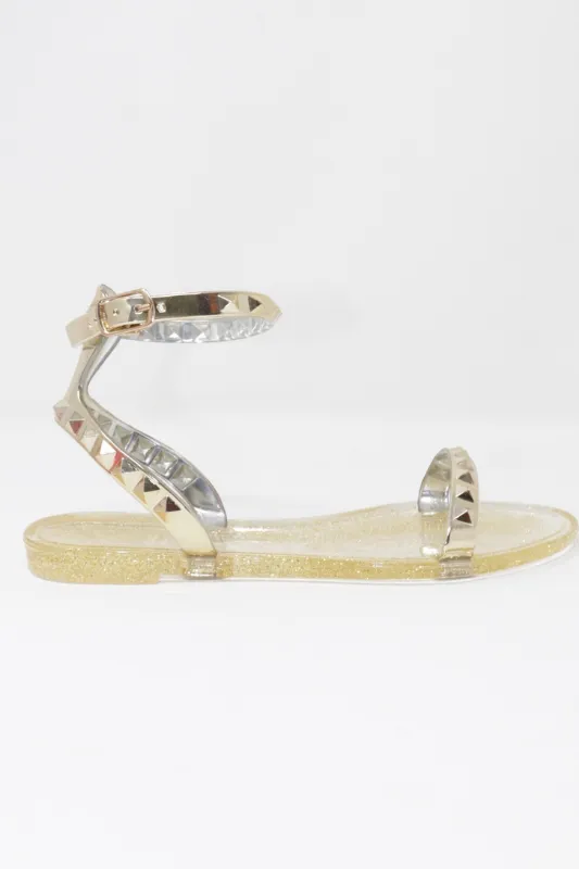 Aria Kid's Light Gold Sandal
