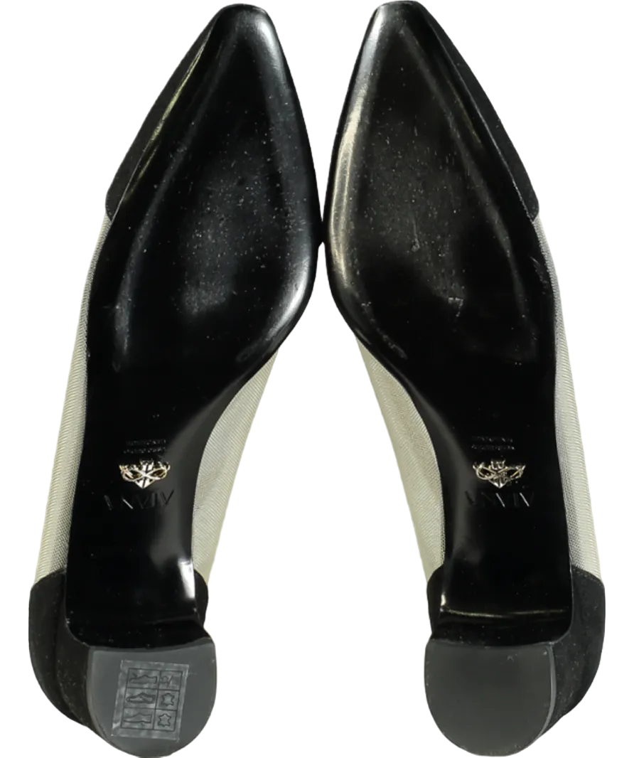 ATANA Black Fiorellini Pump Mesh 45 UK 8 EU 41 