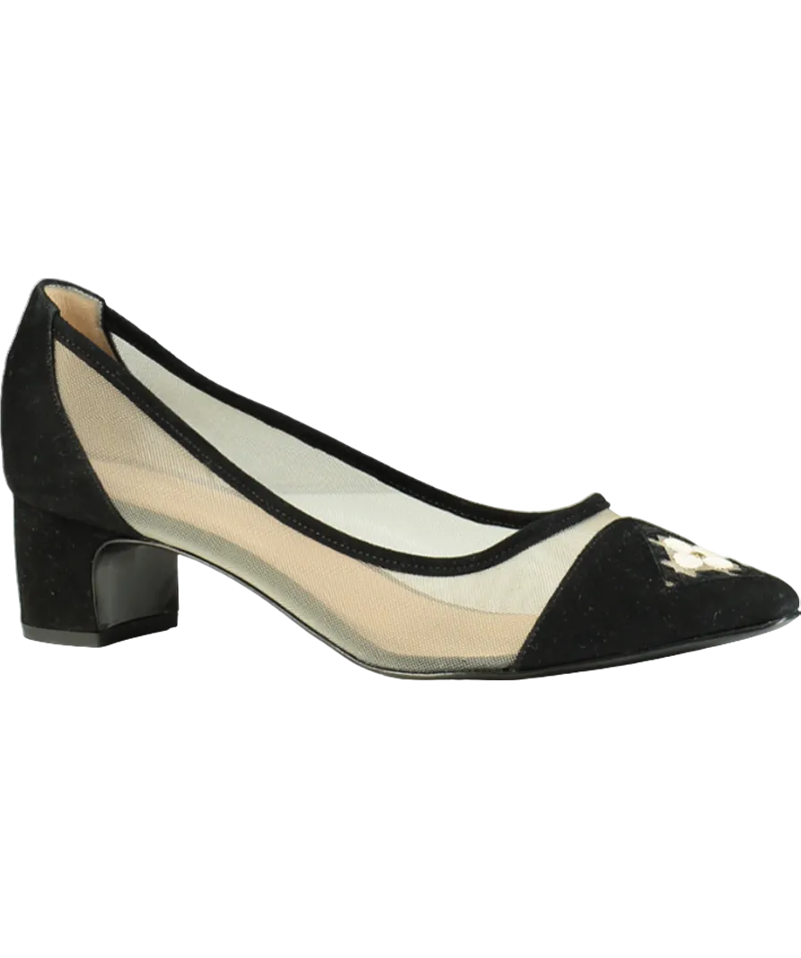 ATANA Black Fiorellini Pump Mesh 45 UK 8 EU 41 