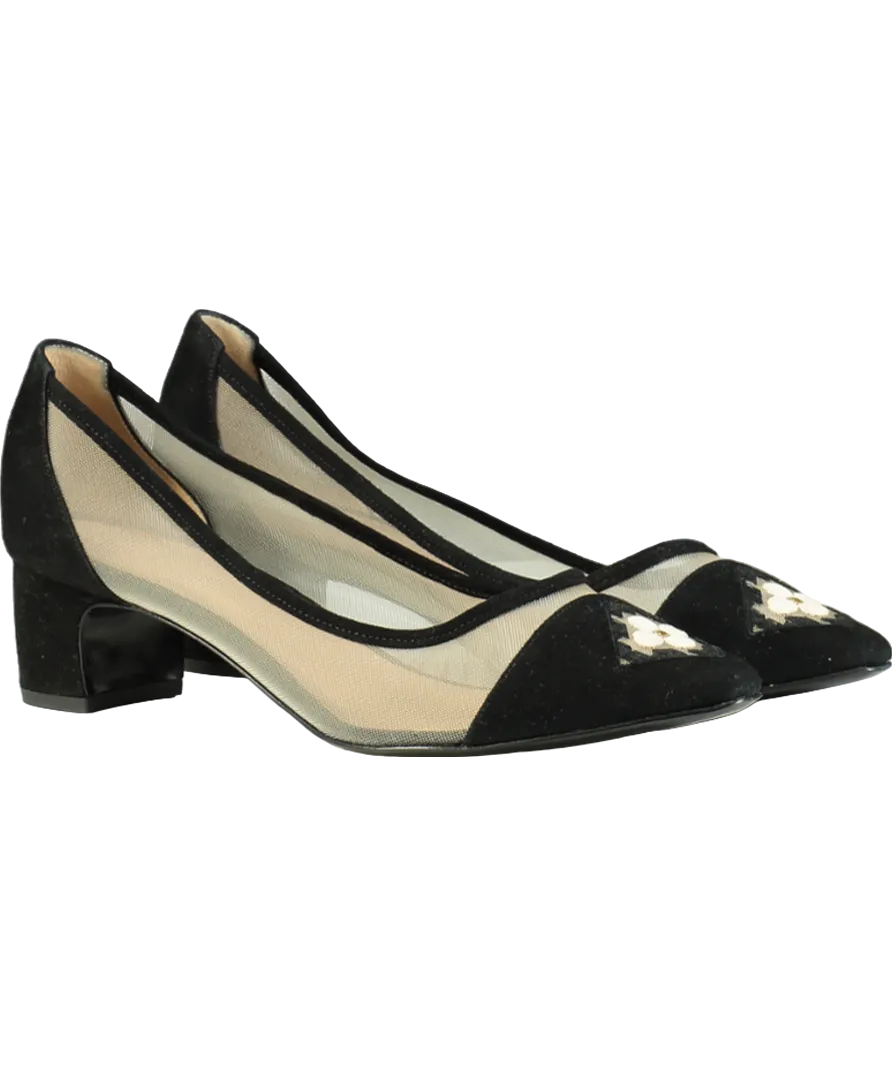 ATANA Black Fiorellini Pump Mesh 45 UK 8 EU 41 