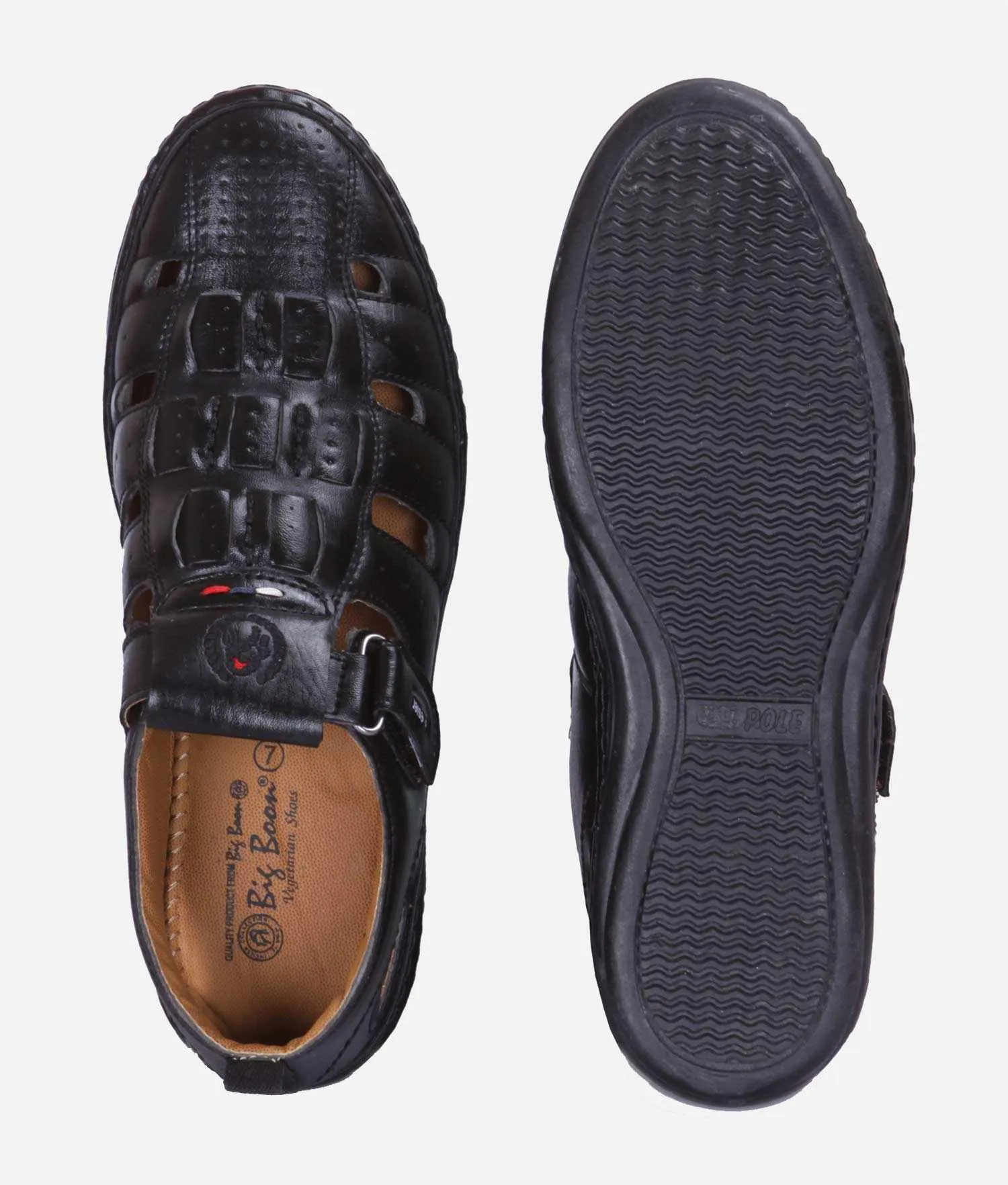 Big Boon Men's sandal Roman Casual Sandal Velcro style