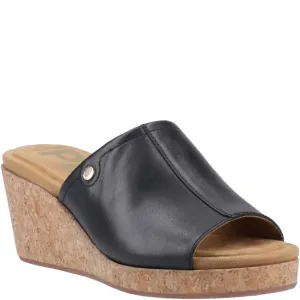 Black Willow Slide Wedges