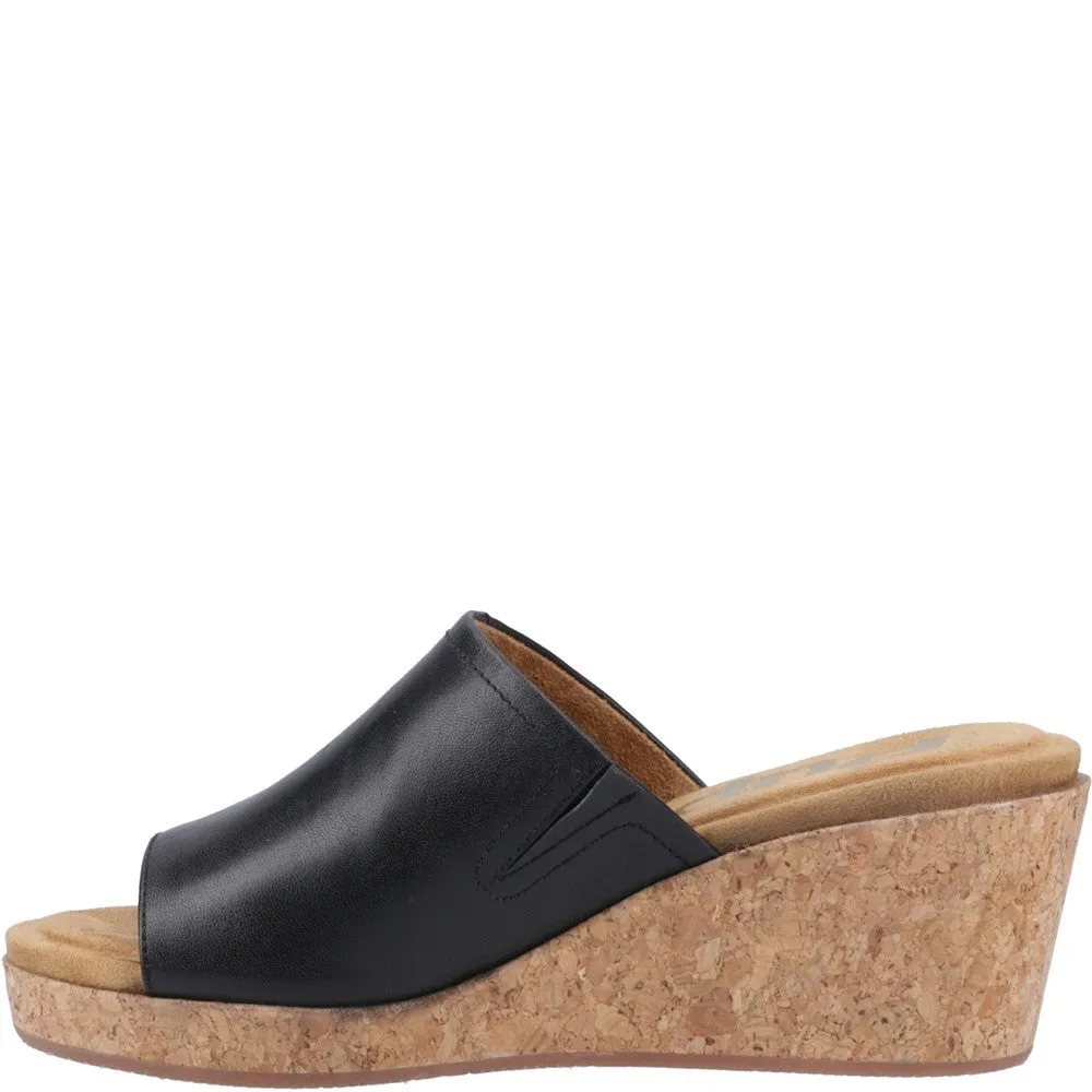 Black Willow Slide Wedges