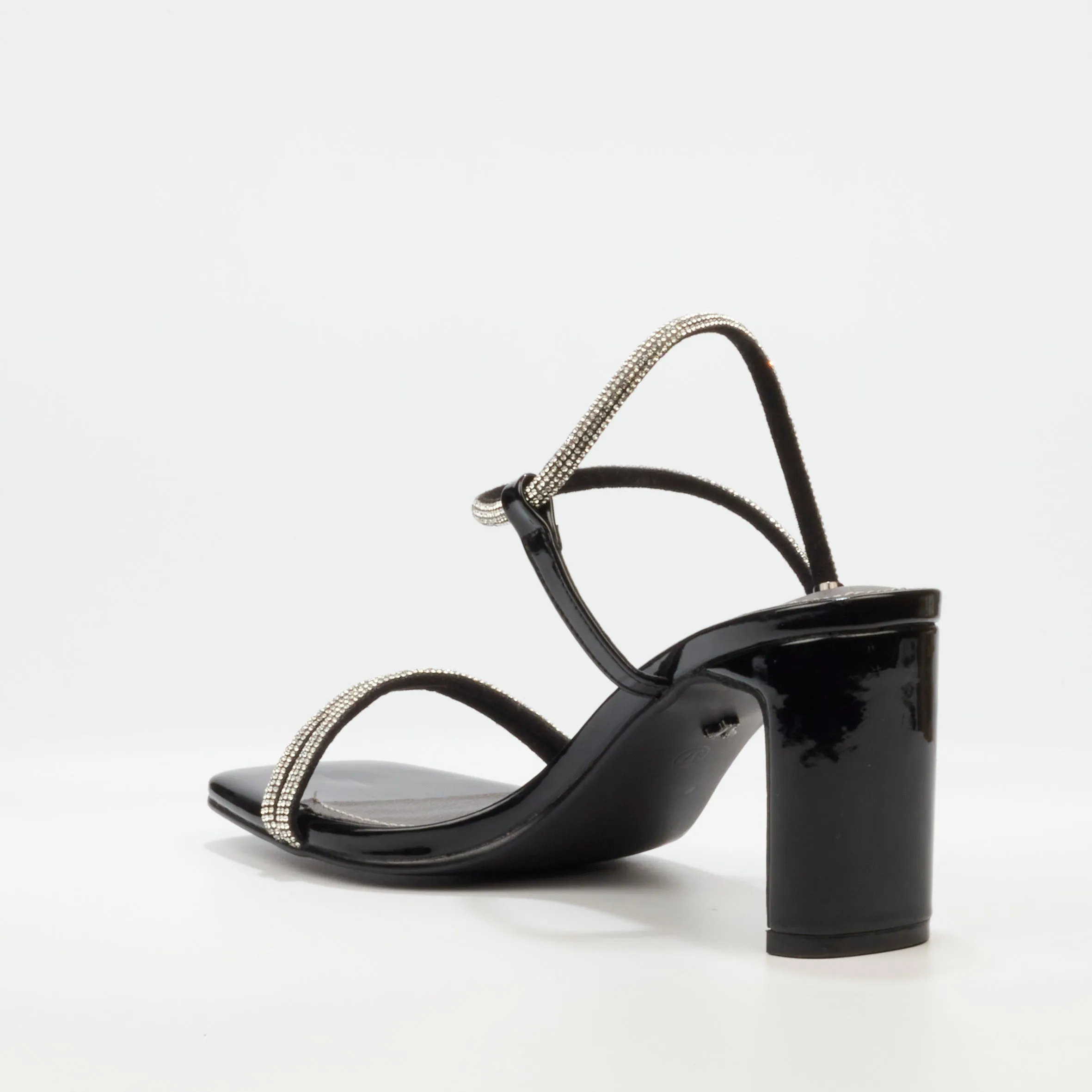 Charla 1 - Black Block Heel Sandal