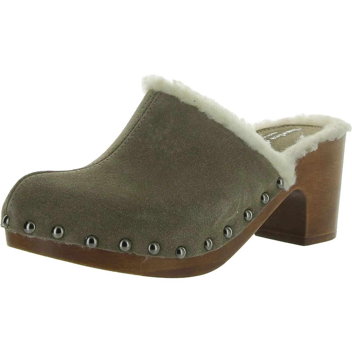 Charles David Womens LIVID Pointed Toe Block Heel Mules