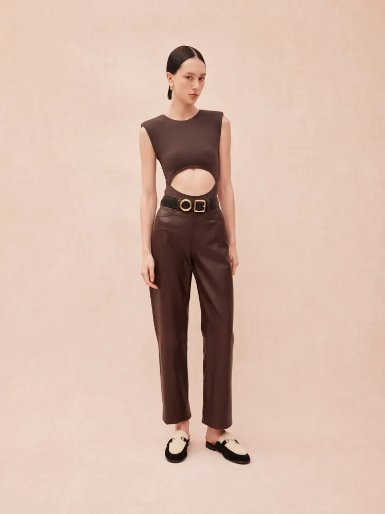 Corene Fur Top Suede Mules