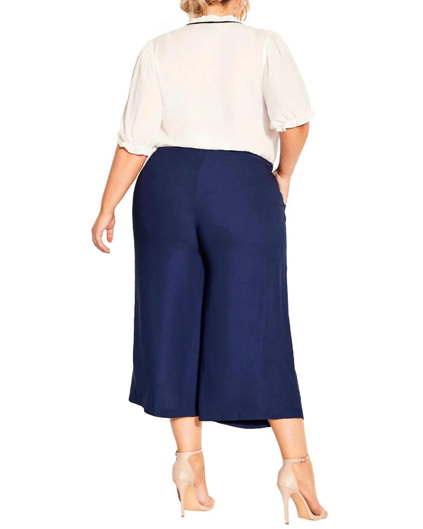 Easy Crop Pant | Navy