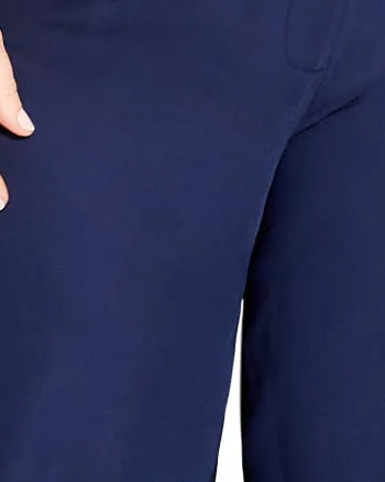 Easy Crop Pant | Navy