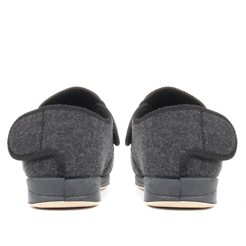 Extra-Wide-Fit Touch-Fastening Slippers - ARNOLDO / 321 148