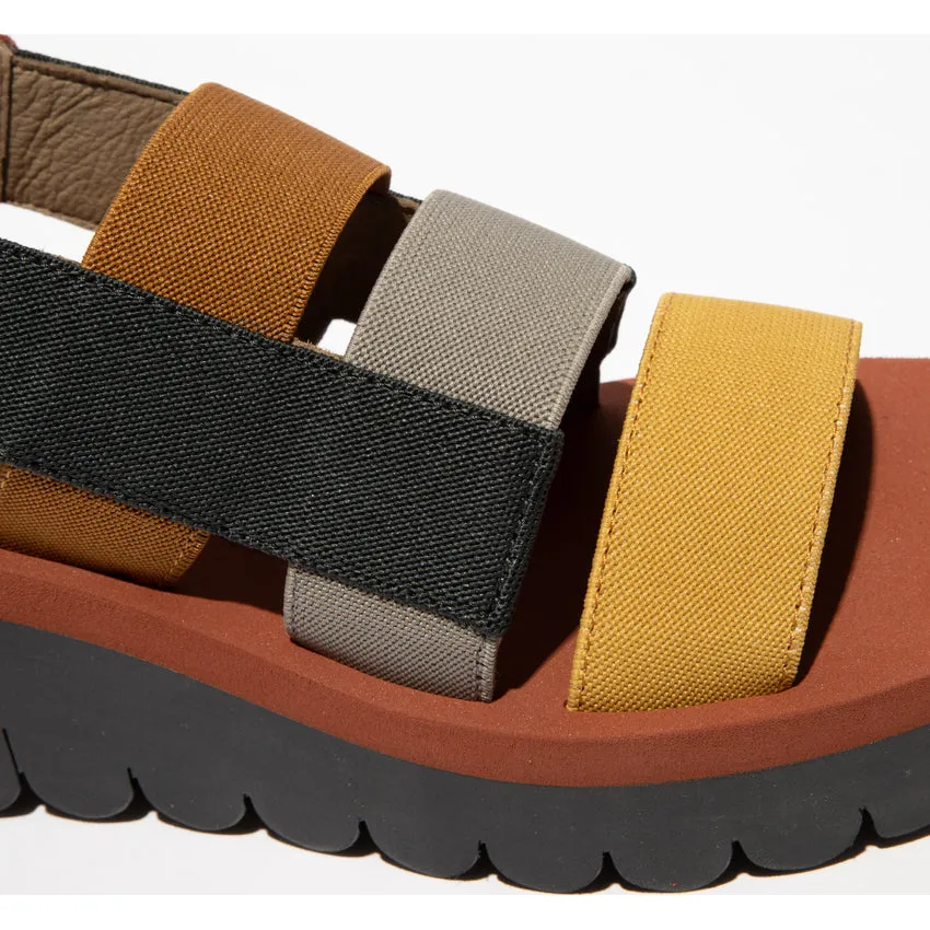 Fly London Women's YERE847FLY Strappy Sandals Brick Brown