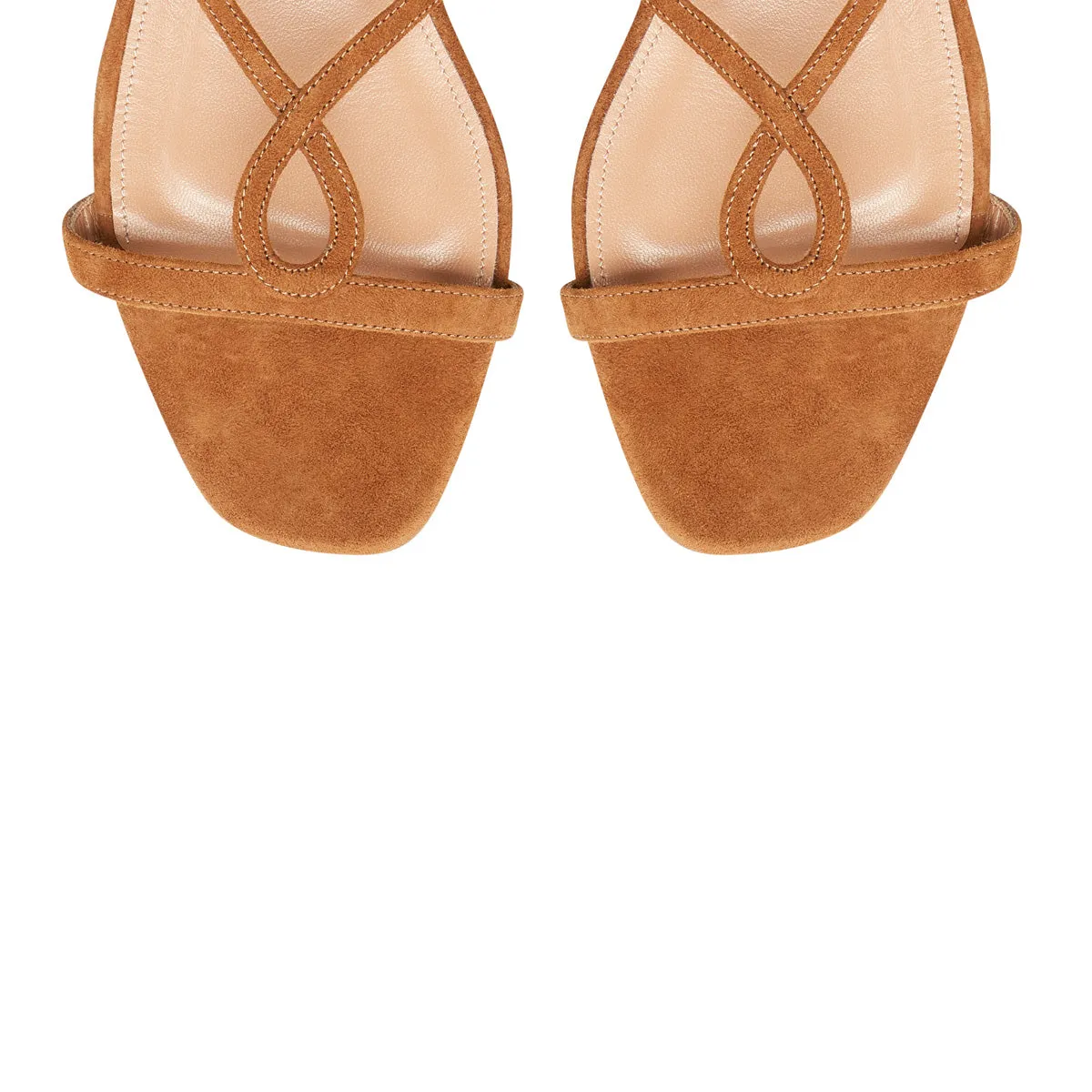 Gitana Tie Up Flat Suede Sandals