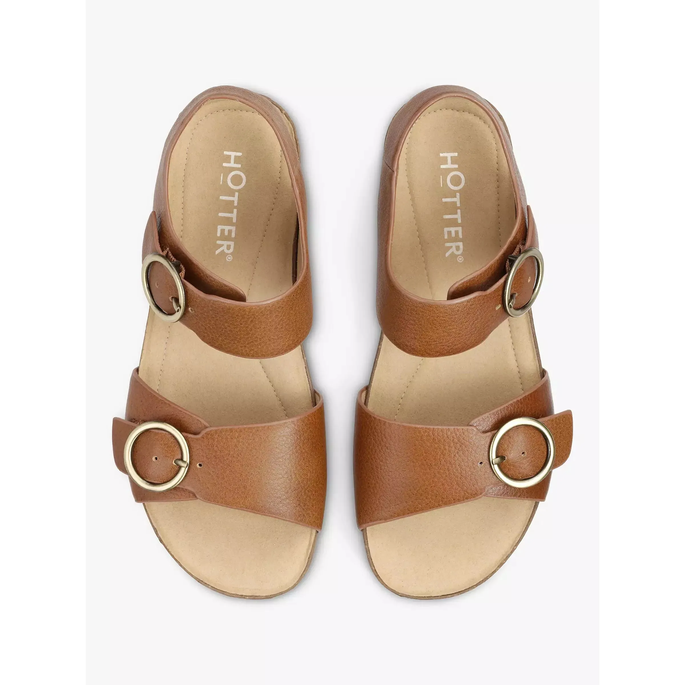 Hotter Sandal Tourist TAN Leather
