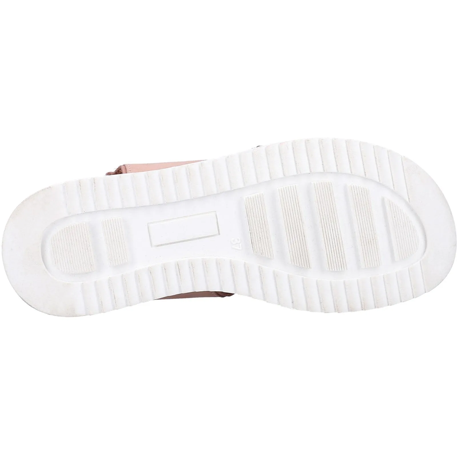 Hush Puppies Womens Clarissa Cross Over Leather Sandals - Light Pink