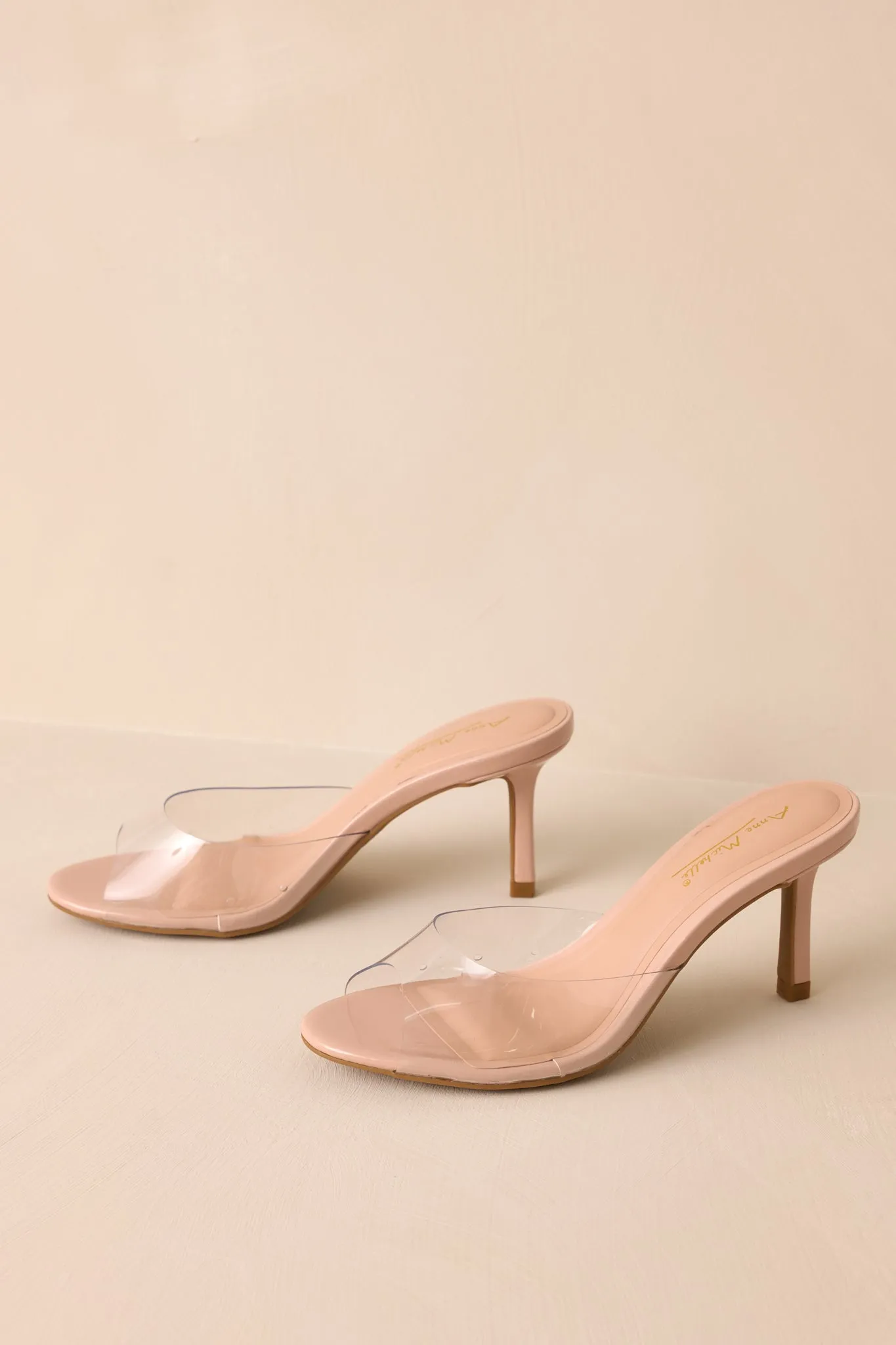 Into the Mystic Nude and Clear Heels