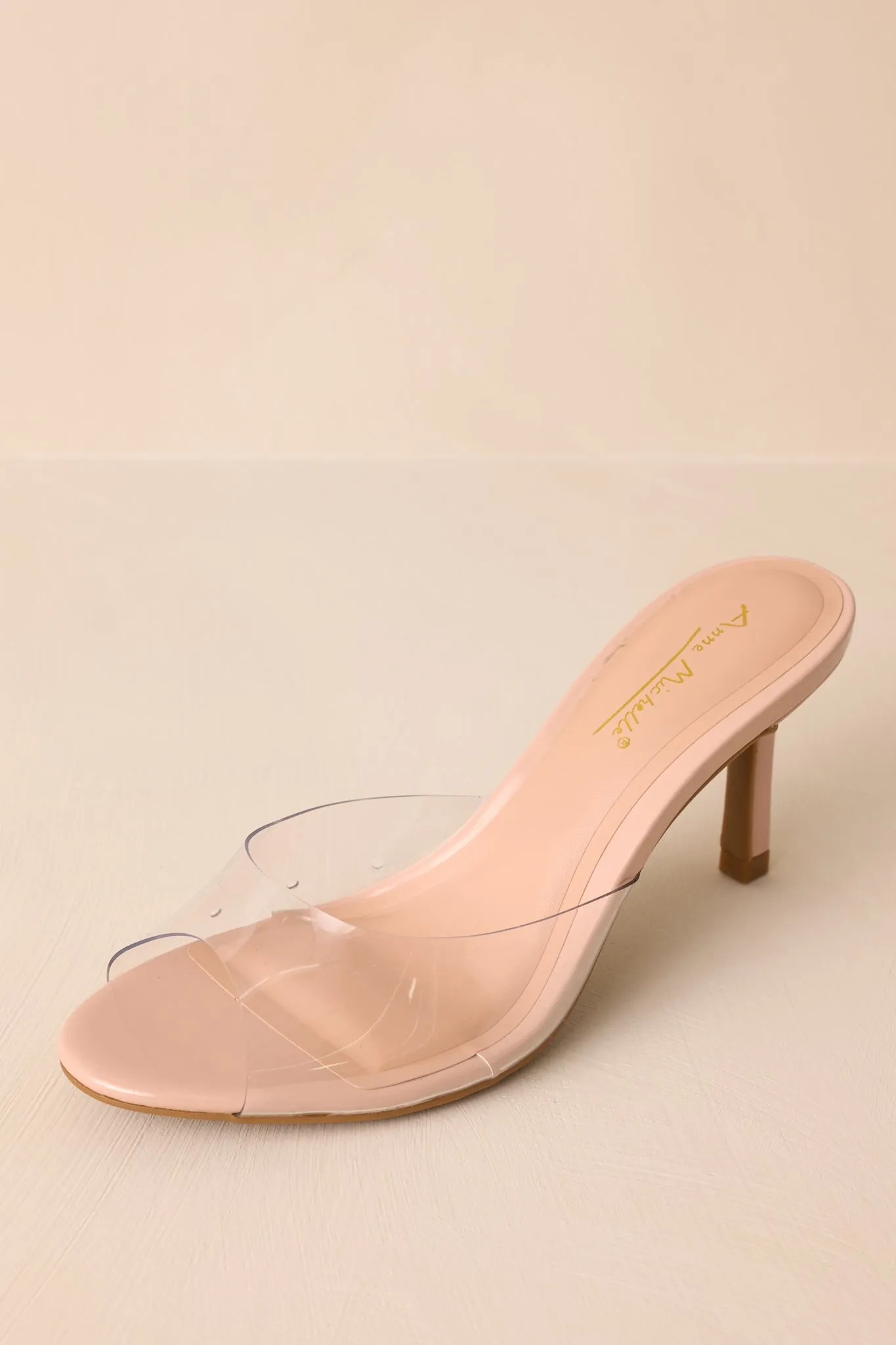 Into the Mystic Nude and Clear Heels