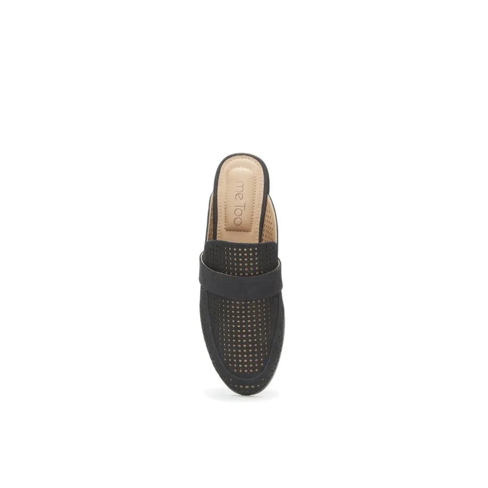 Jaden Black Me Too Mule Perforated Clog