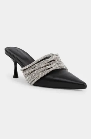 Lian Multi Strap Crystal Heeled Mule