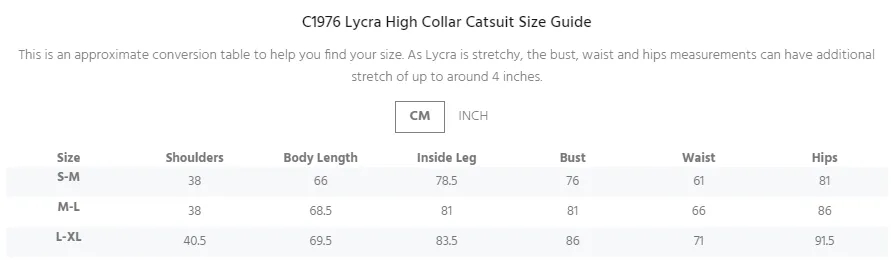 Lycra Kitten Catsuit