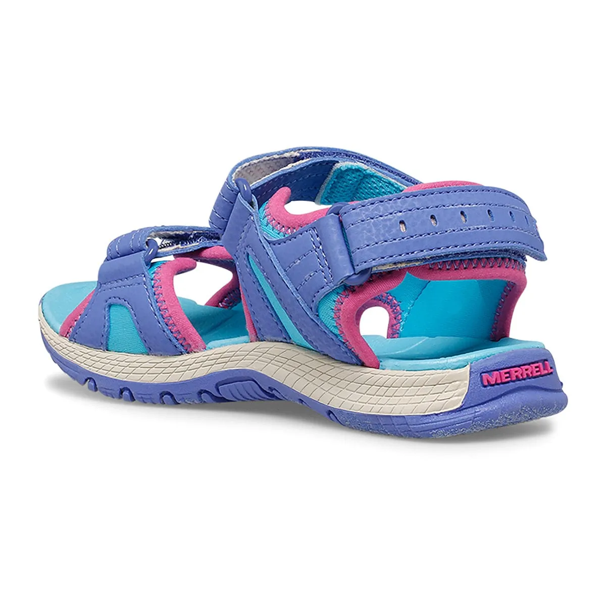 Merrell Kids Panther Sandal 2.0 Sandals- Turquoise/ Purple