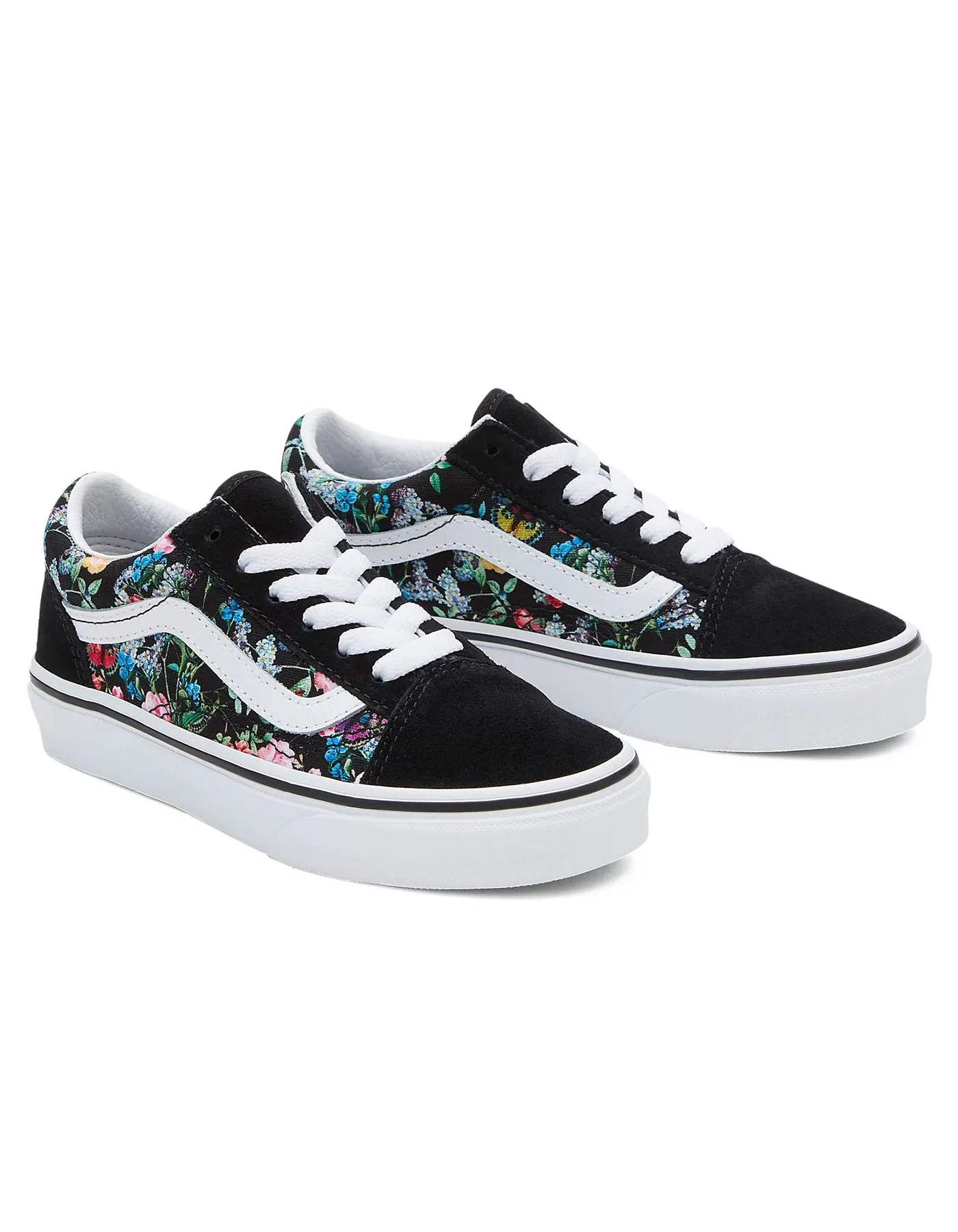 Old Skool Wild Bouquet Black/True White Shoes (Kids)