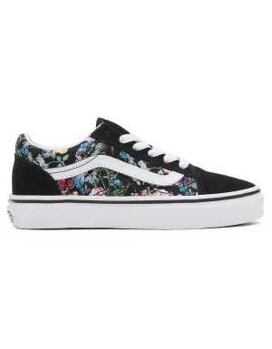 Old Skool Wild Bouquet Black/True White Shoes (Kids)