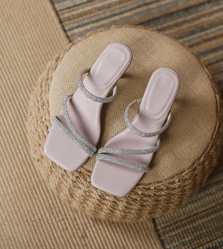 Rhinestone Strappy Sandals