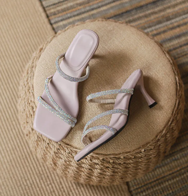 Rhinestone Strappy Sandals