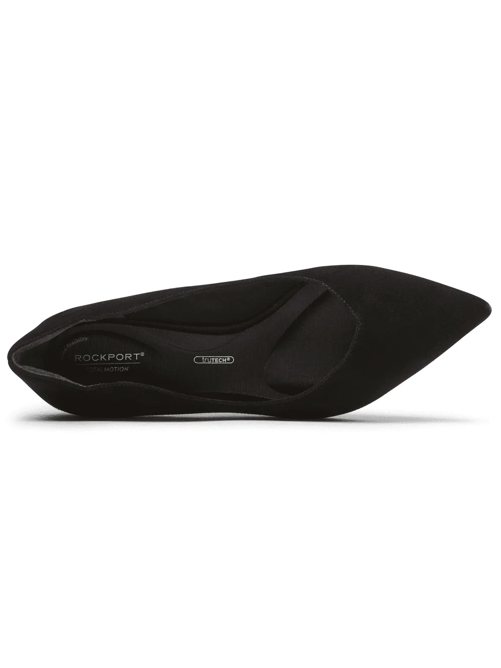 Rockport Womens Total Motion Noelle Scalloped-Back Heel Black CI1663