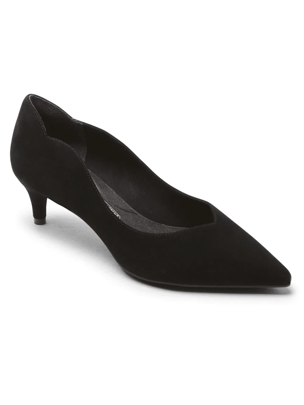 Rockport Womens Total Motion Noelle Scalloped-Back Heel Black CI1663