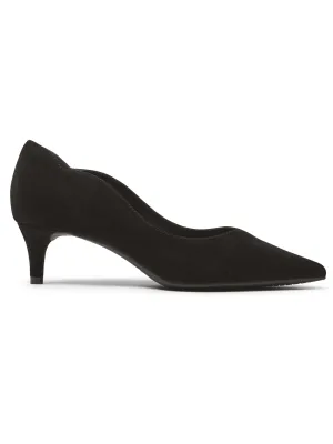 Rockport Womens Total Motion Noelle Scalloped-Back Heel Black CI1663