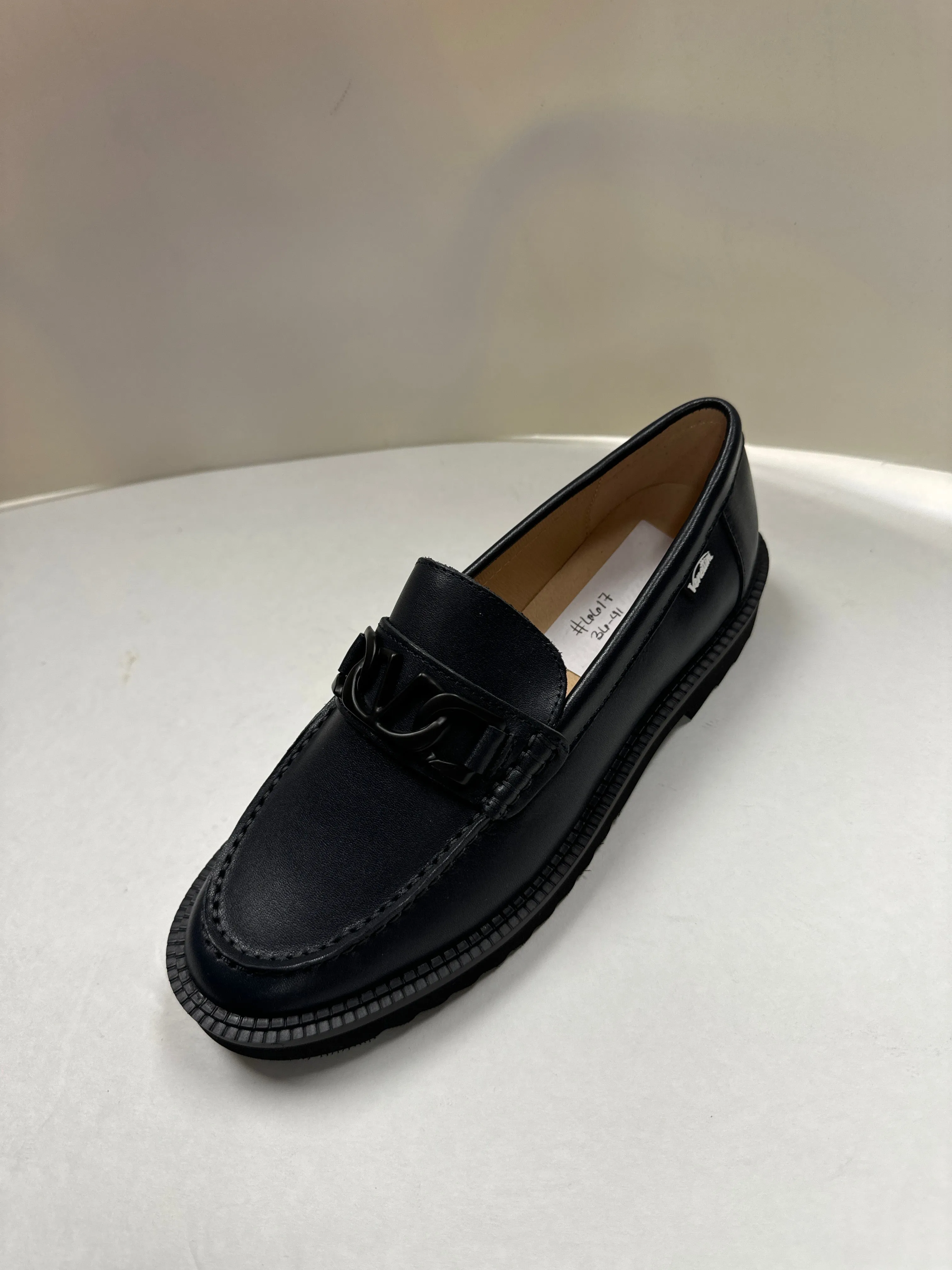 SALE FW24 Venettini London8 Classic Thick Sole Chained Penny Loafer
