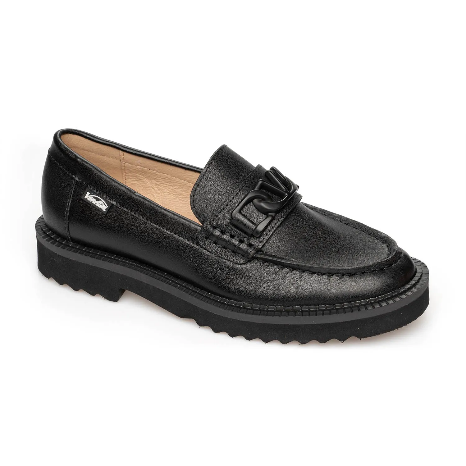 SALE FW24 Venettini London8 Classic Thick Sole Chained Penny Loafer