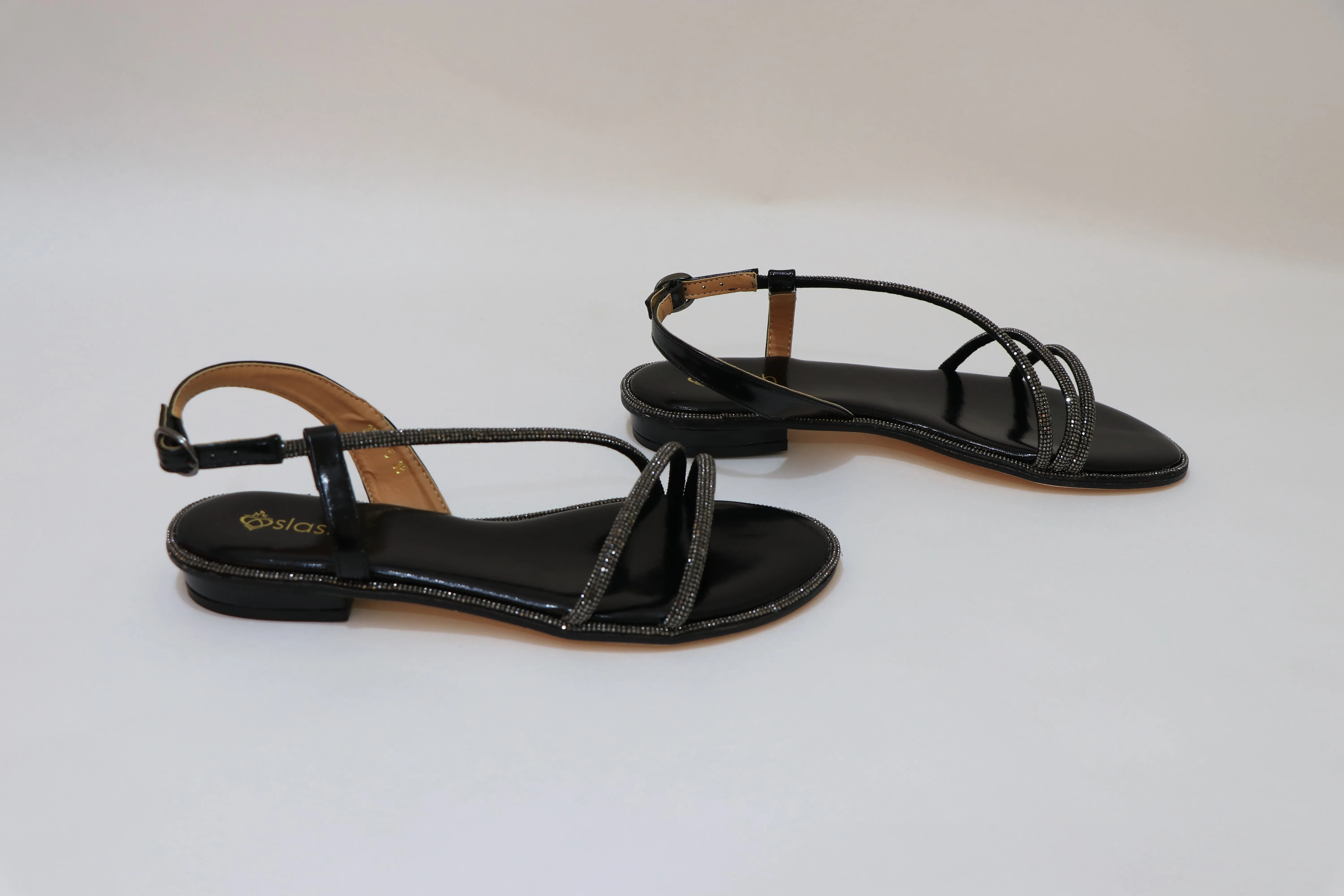 SLASH Sparkly Flat Sandals
