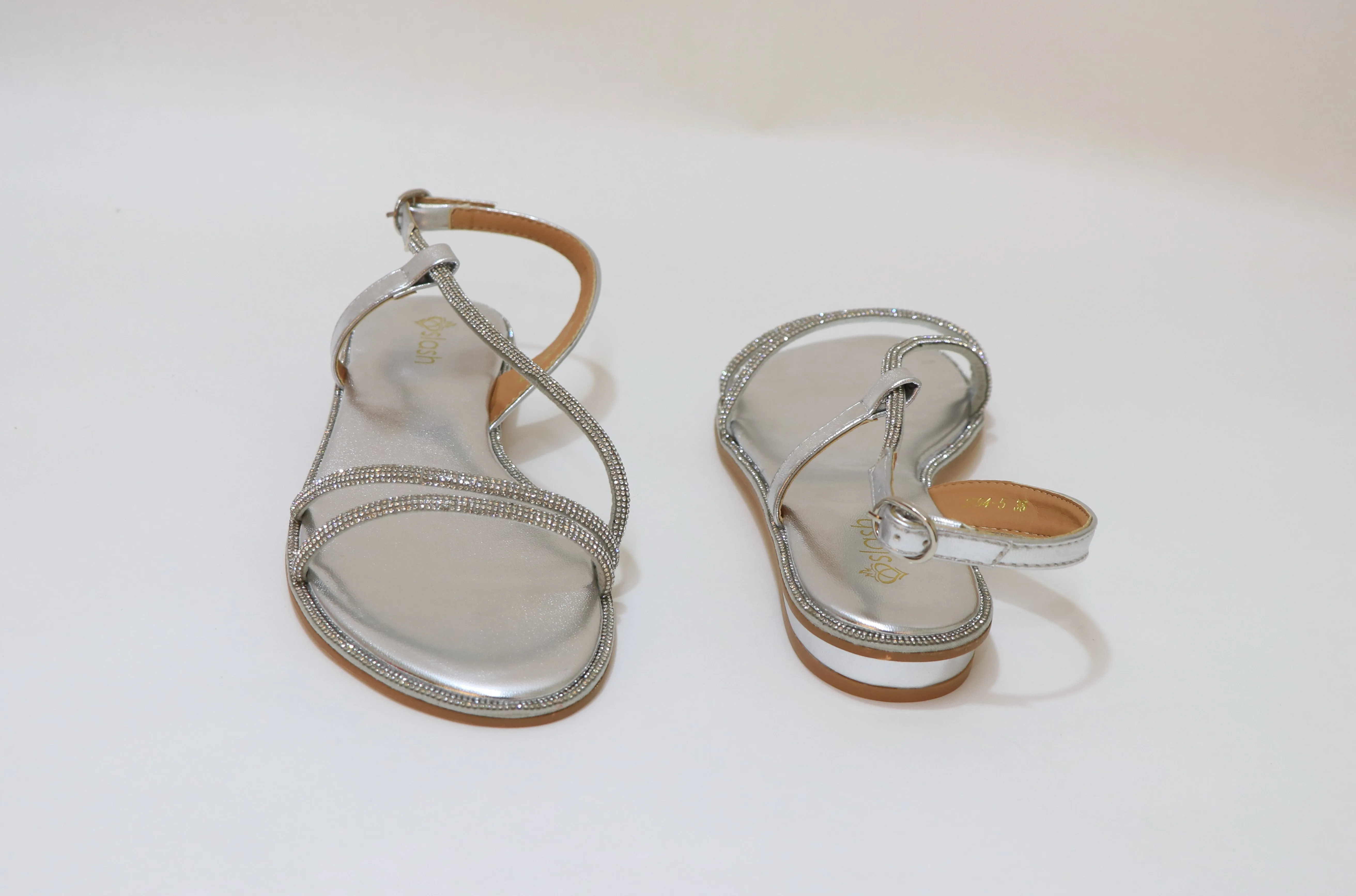 SLASH Sparkly Flat Sandals