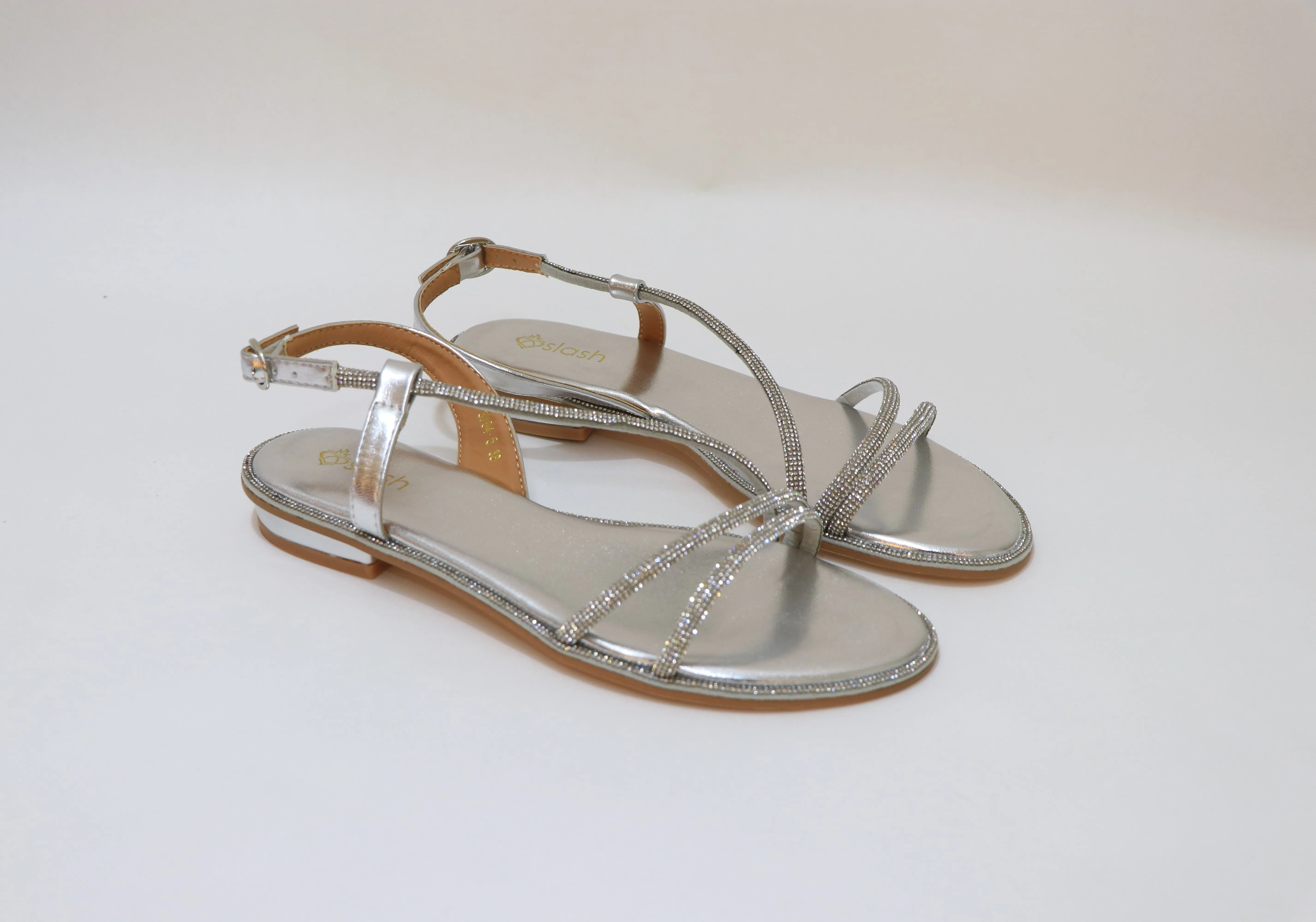 SLASH Sparkly Flat Sandals