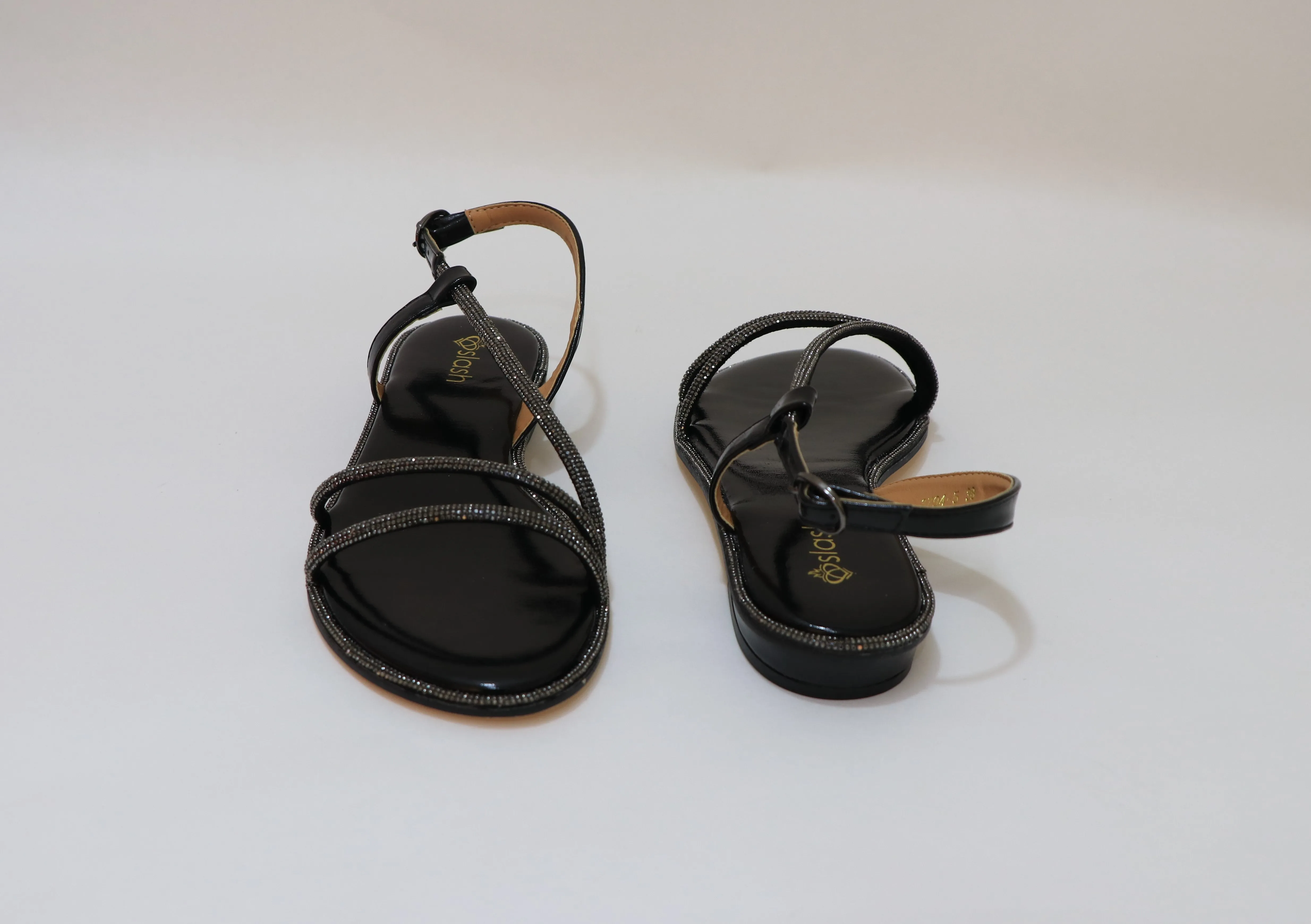 SLASH Sparkly Flat Sandals