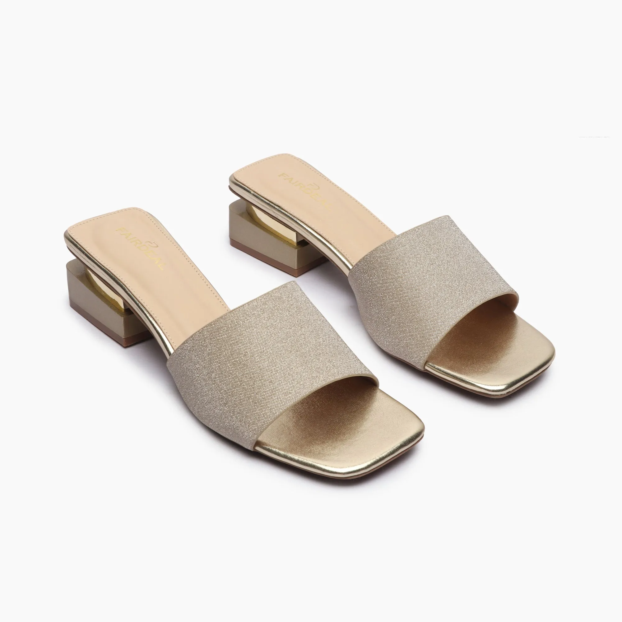 Snake Pattern Embellished Flat Mules