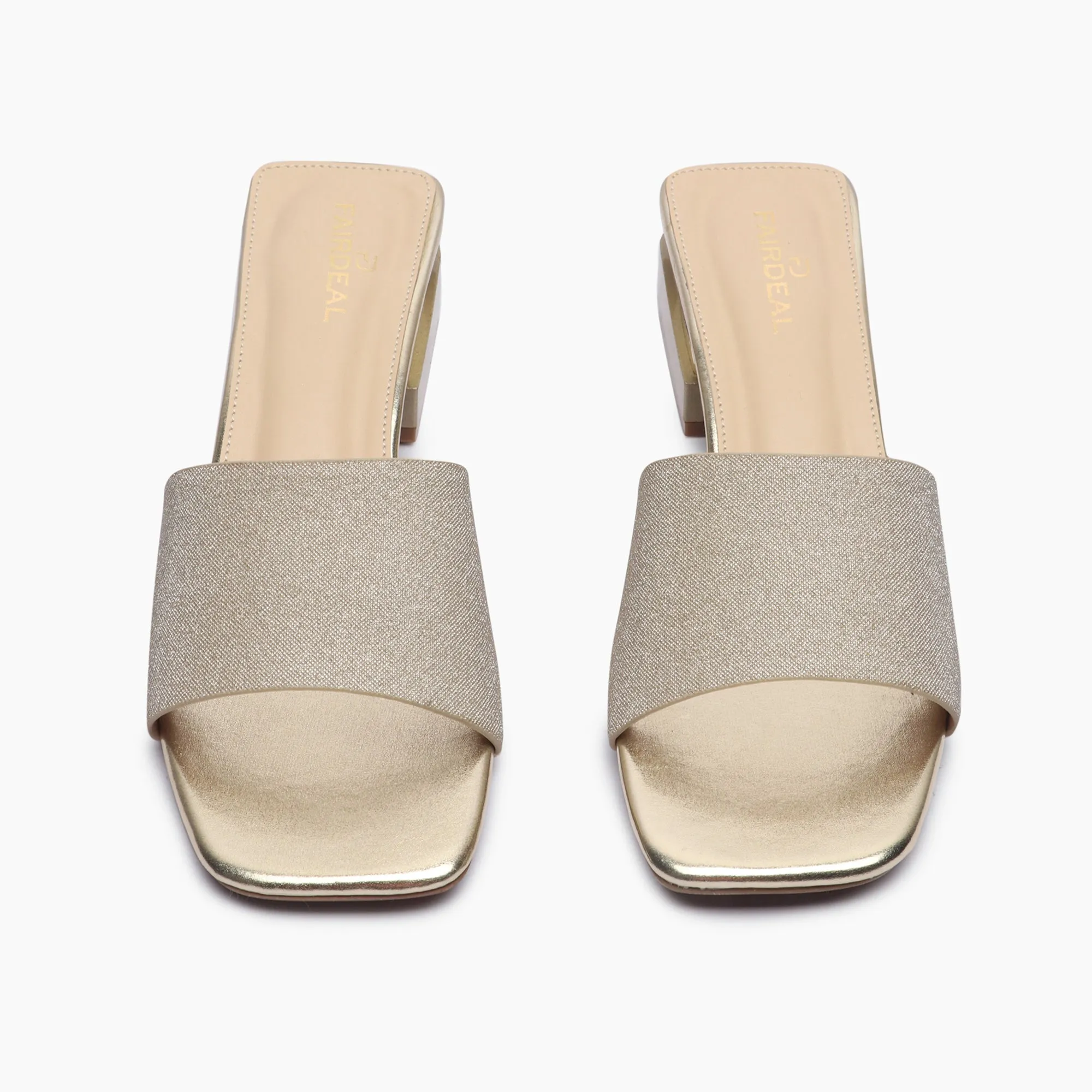 Snake Pattern Embellished Flat Mules