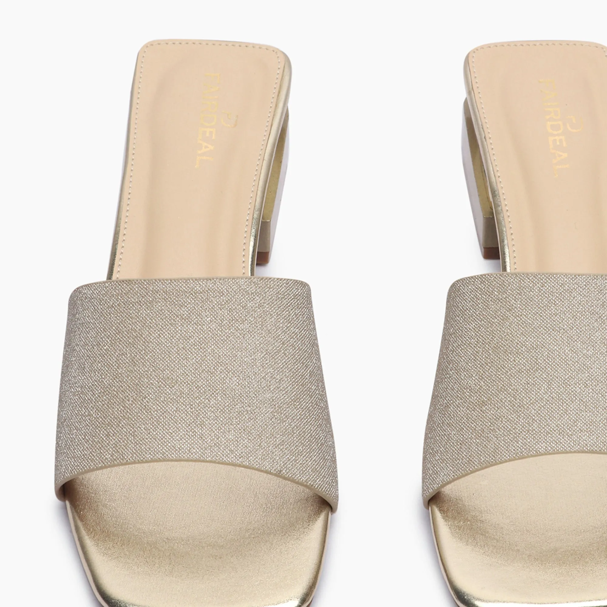 Snake Pattern Embellished Flat Mules