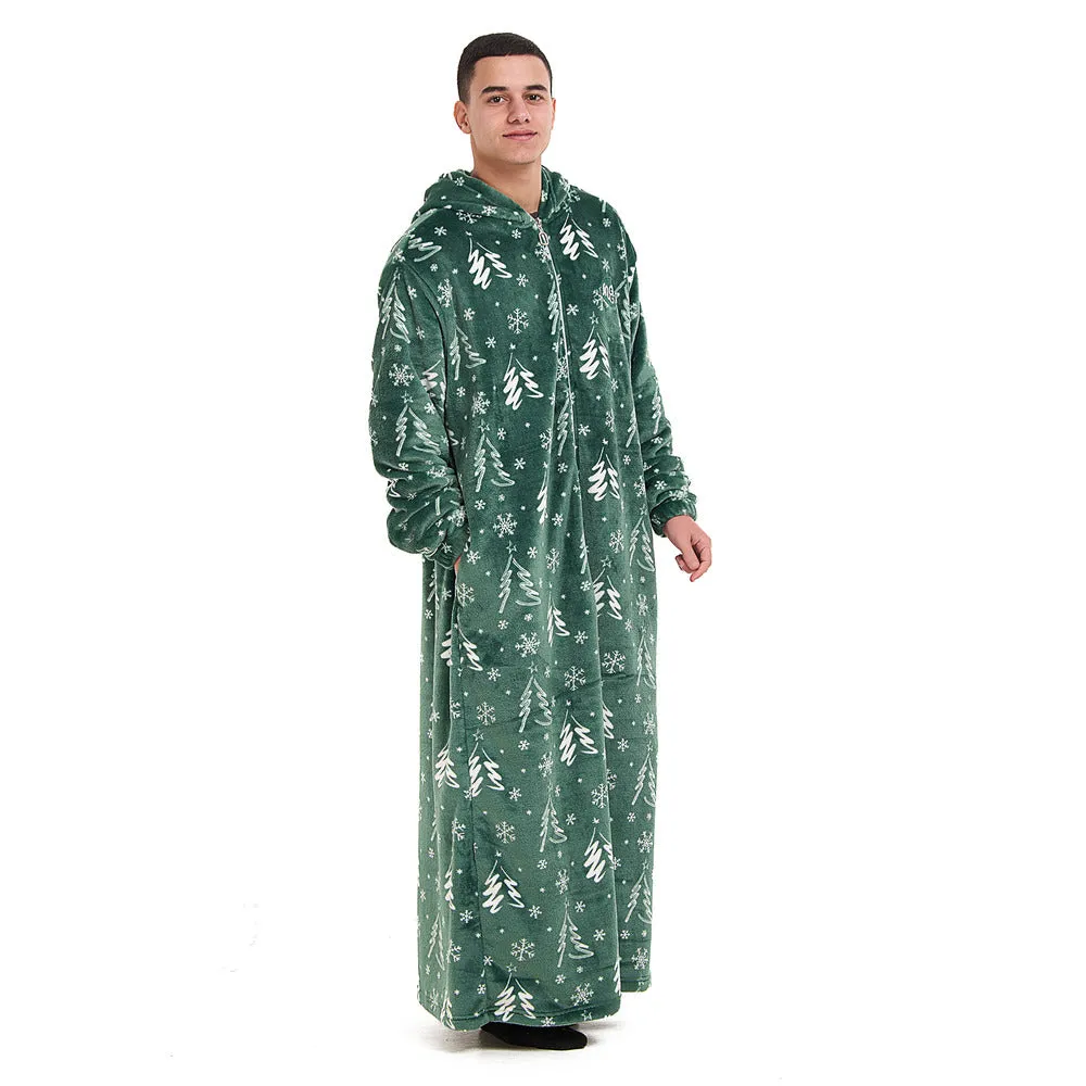 Snuggs Wearable Blanket Monk Green Christmas Tree