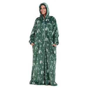 Snuggs Wearable Blanket Monk Green Christmas Tree