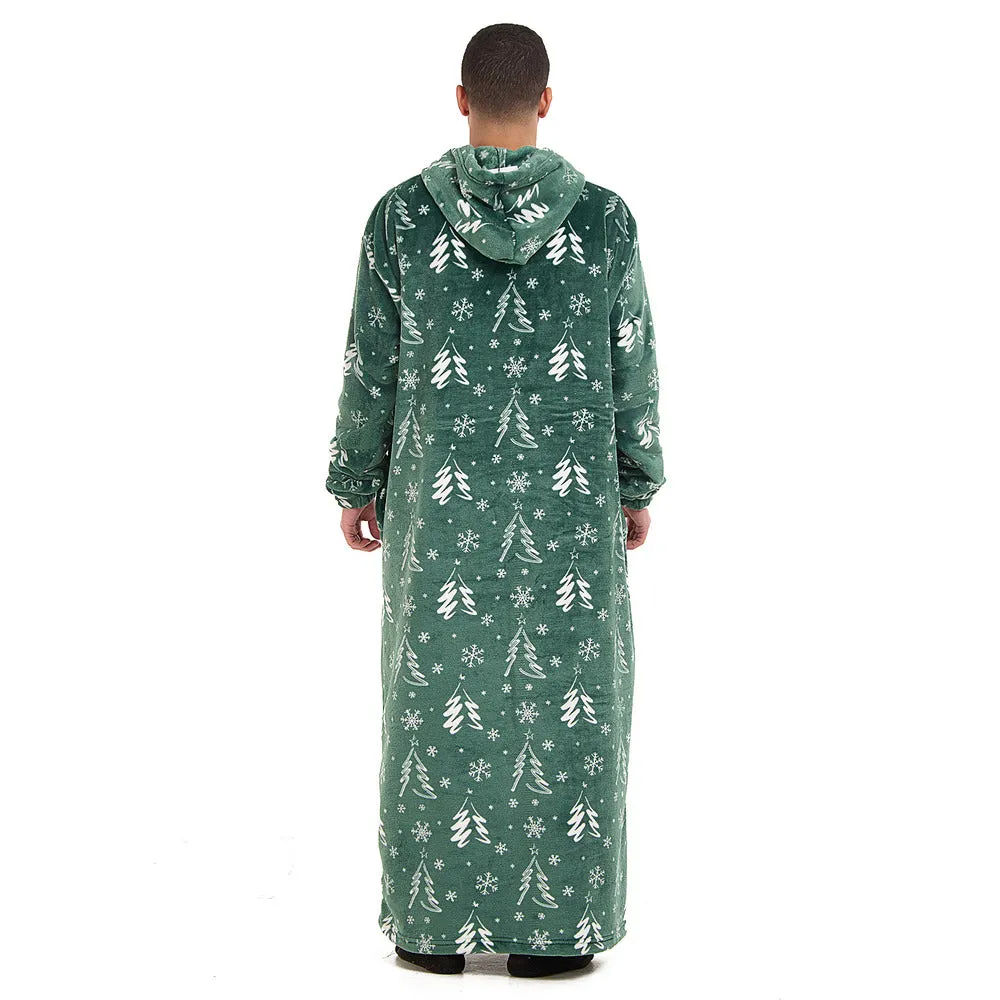Snuggs Wearable Blanket Monk Green Christmas Tree