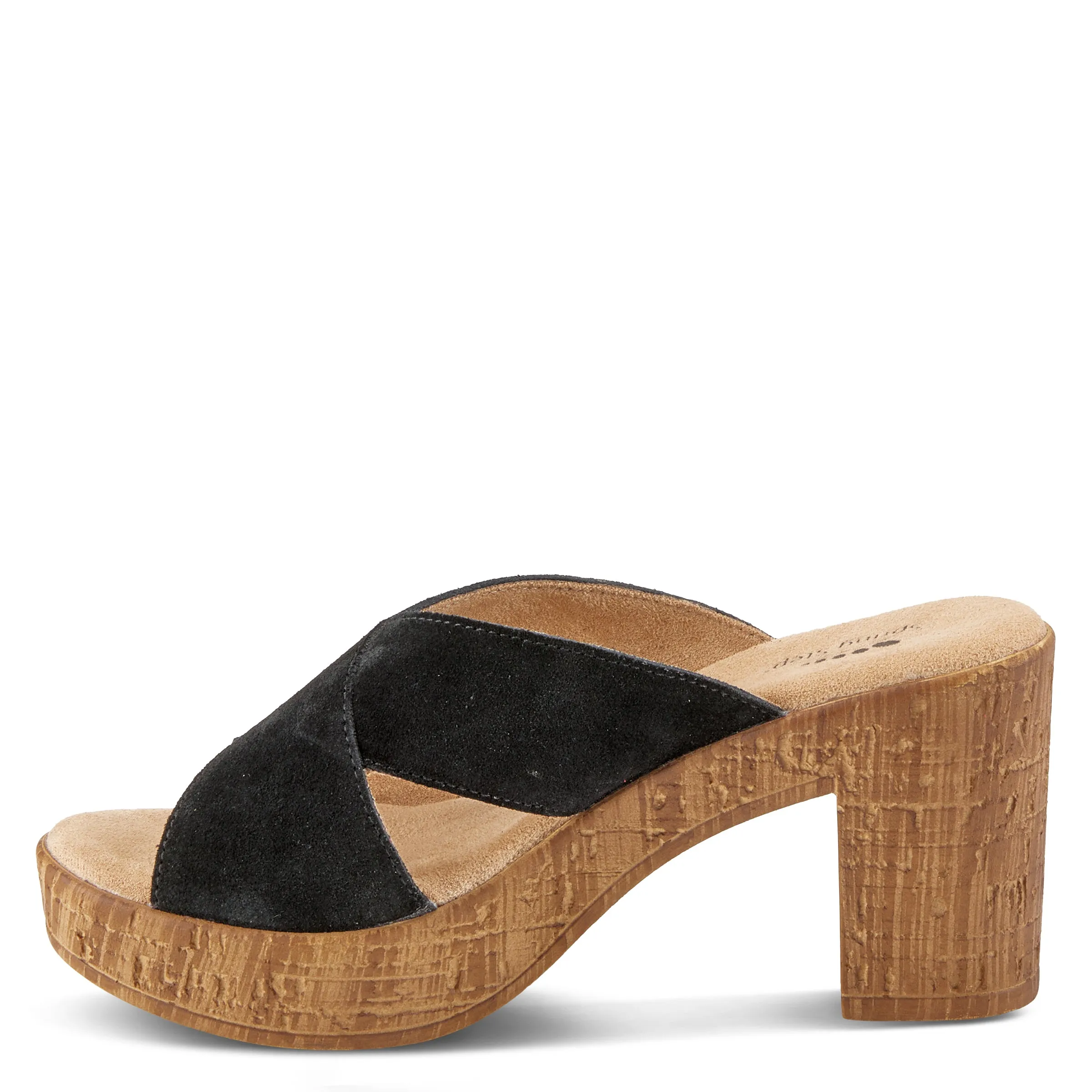 Spring Step Shoes Blanchar Women’s Suede Slip On Sandals