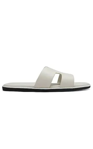 White Leather Slippers