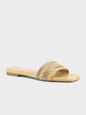 Womens "STEPCHIC" Flat Casual Slippers